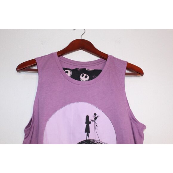 Dinsey Nightmare Before Christmas Sleep 2 Piece Set Women's S Purple Black NWT - Picture 2 of 12